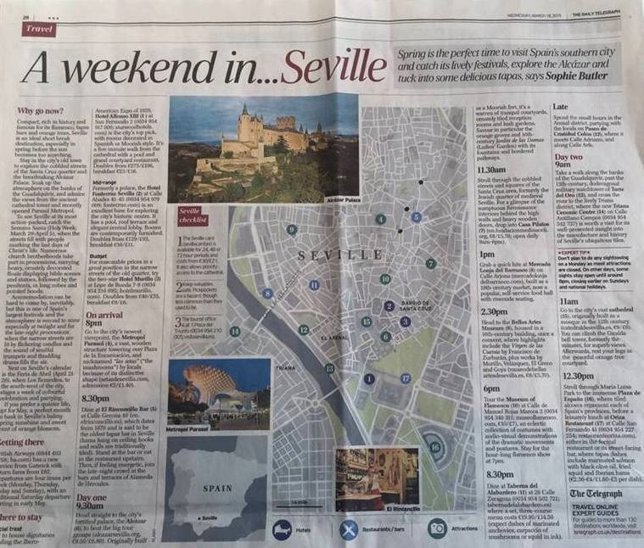 Reportaje del The Daily Telegraph