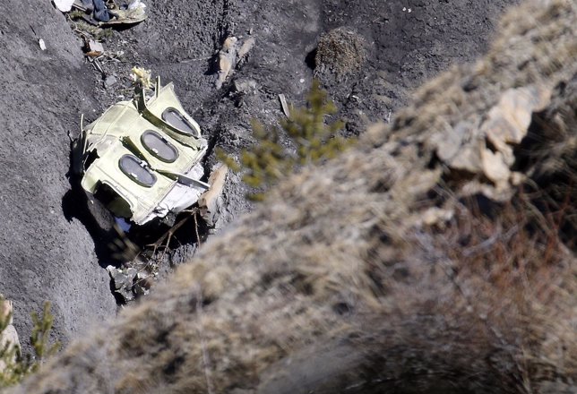FZOna del accidente del avión de Germanwings estrellado en los Alpes 