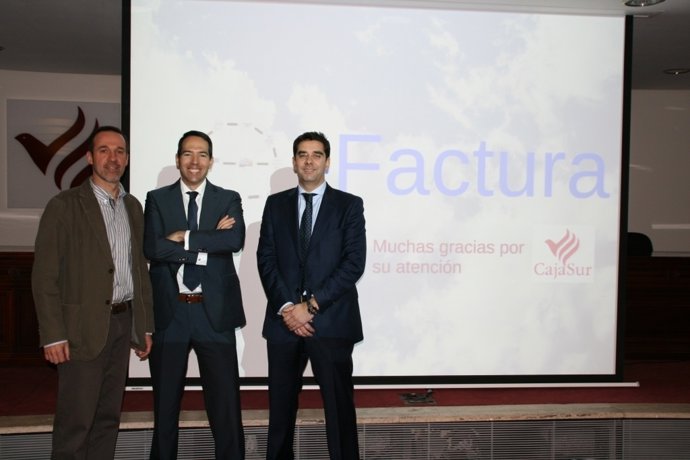 Los ponentes de la jornada organizada por CajaSur