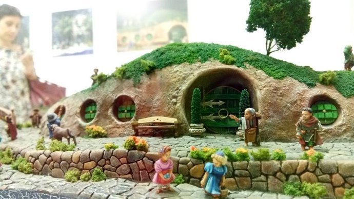 Una de las maquetas de 'Bolsón cerrado', casa de Bilbo Bolsón