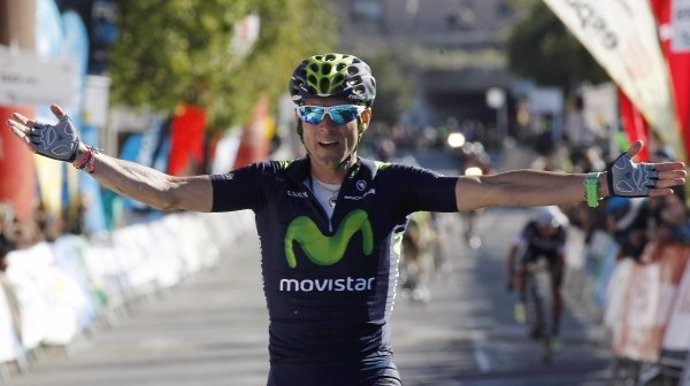 El ciclista español de Movistar Alejandro Valverde
