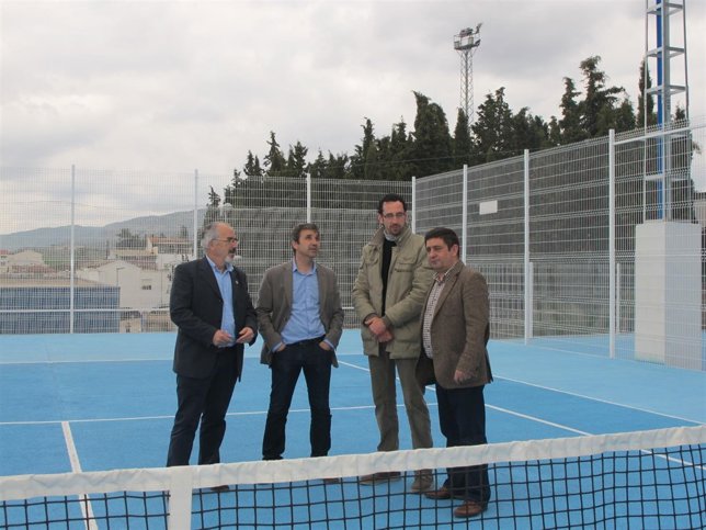 Fajardo (i) y Reyes (d) en una de las nuevas pistas.