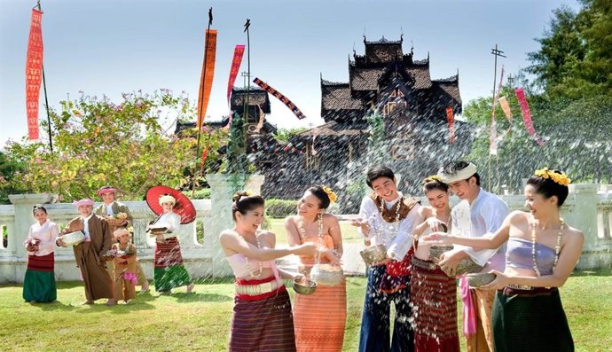 Fiesta del agua en Tailandia