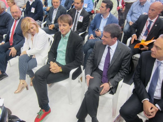  M.Schulz,E.Valenciano, Javi López,Manuel Valls,Pere Navarro