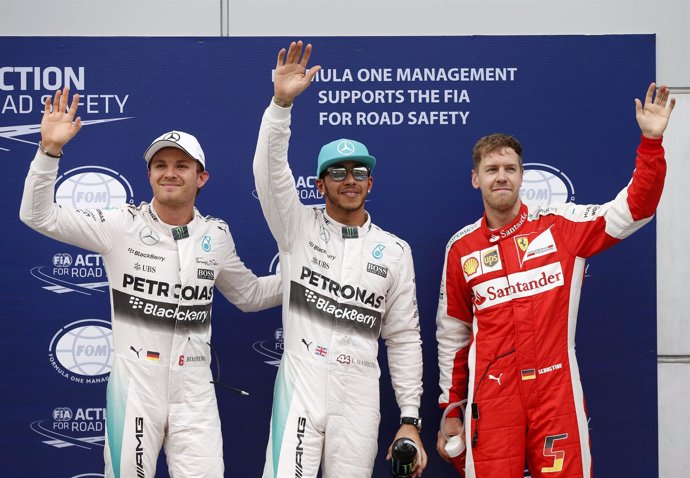 Pole Malasia calificación Rosberg Hamilton Vettel