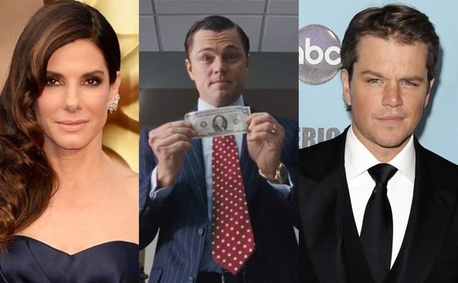 Sandra Bullock, Leonardo DiCaprio y Matt Damon