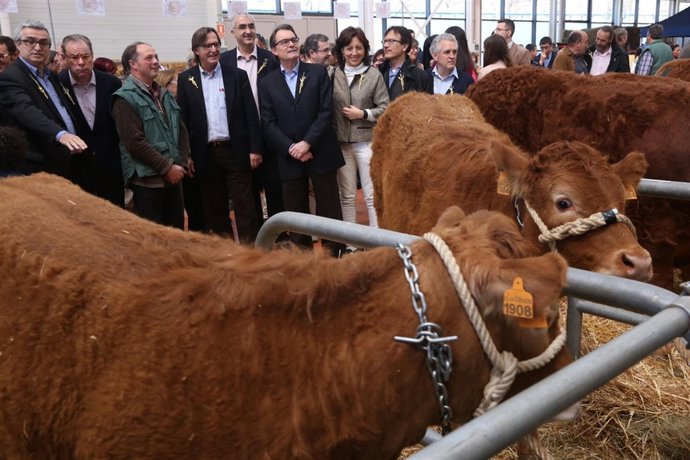 El pte.Artur Mas en el Mercat del Ram de Vic