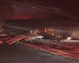 Airbus de Air Canadá accidentado al aterrizar