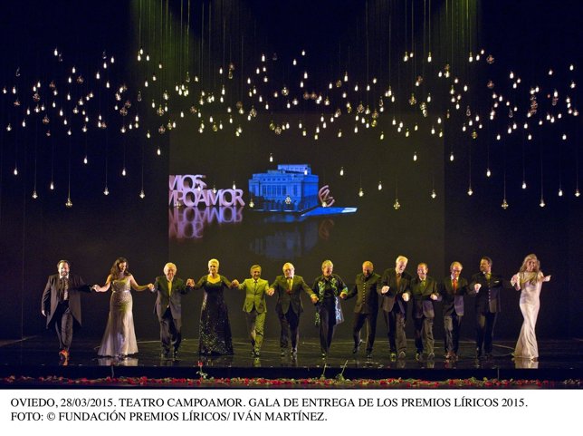 Un momento de la gala de los premios líricos. 