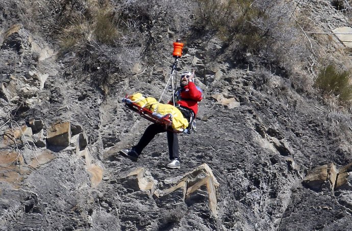 FZOna del accidente del avión de Germanwings estrellado en los Alpes 