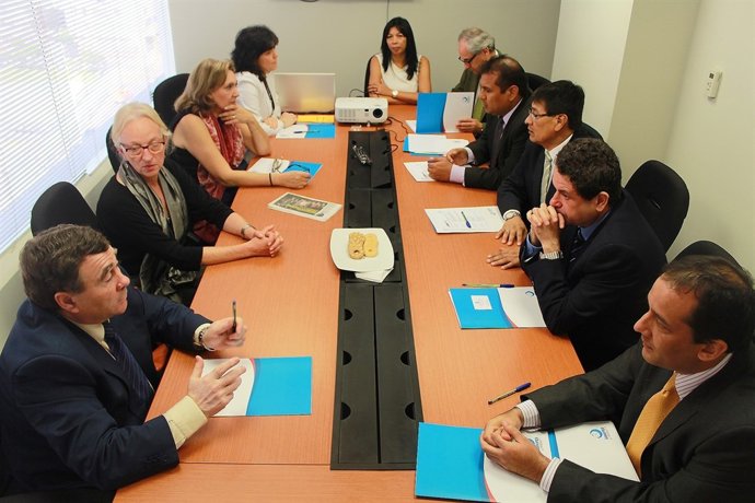 Imagen de uno de los encuentros matenidos por la delegación gallega