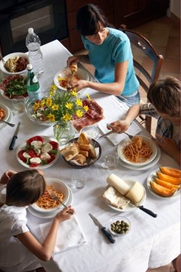 Comida en familia, comida saludable