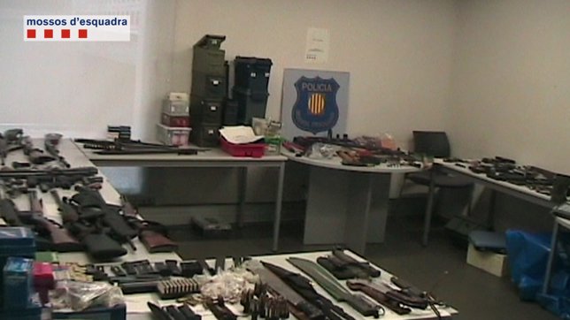 Desarticulan el depósito de armas ilegales más grande encontrado en Catalunya