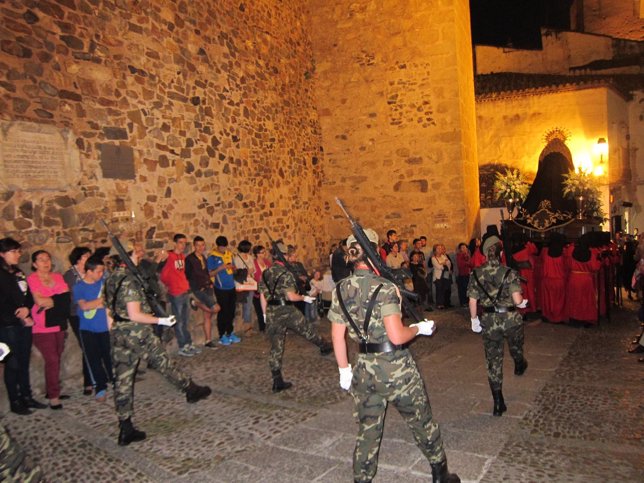 Procesión del Cristo de las Batallas en Cáceres