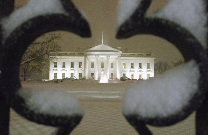 Temporal De Nieve En EEUU, Casa Blanca