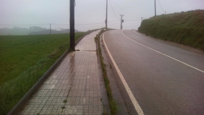 Estado de las aceras de Azoños