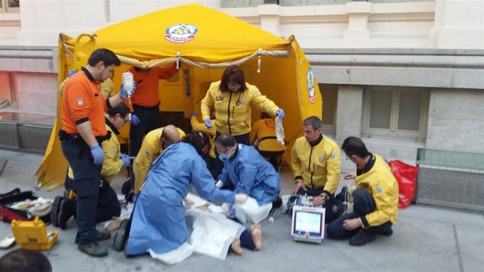 Simulacro de asistencia con el sistema ECMO