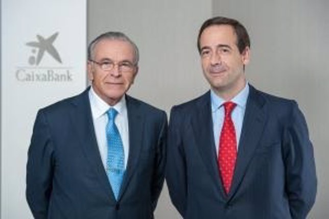 El presidente de CaixaBank, I. Fainé, y el consejero delegado, G.Gortázar