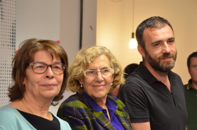 Carmena, Nacho Murgui e Inés Sabanés, los tres primeros puestos de Ahora Madrid