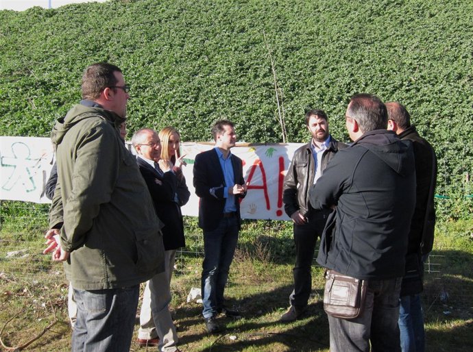 Tudanca junto a Calvo y la Plataforma por la Escuela Pública de Arroyo