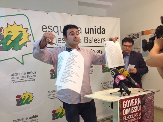 El coordinador de Esquerra Unida en Baleares, Manel Carmona