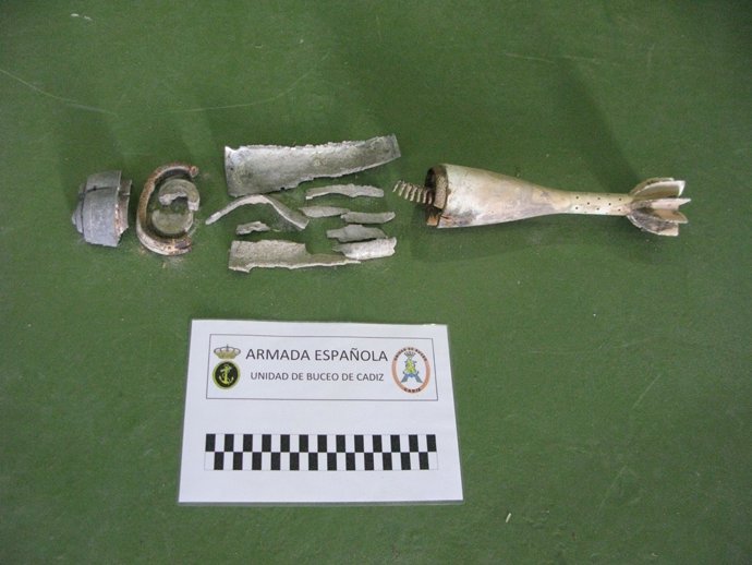 Proyectil neutralizado en Conil