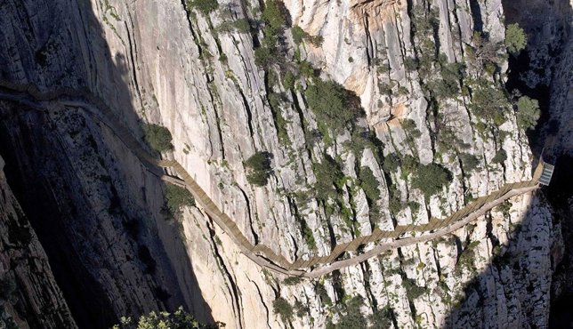 Imagen de un tramo del Caminito del Rey