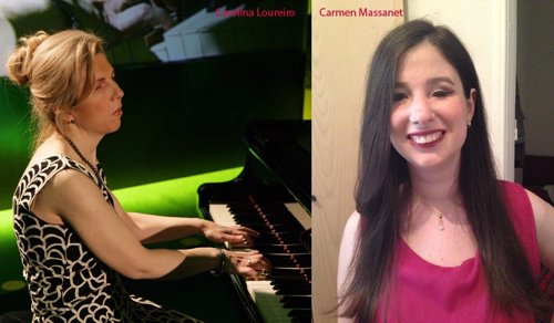 La cantante Carmen Massanet y la pianista Carolina Loureiro