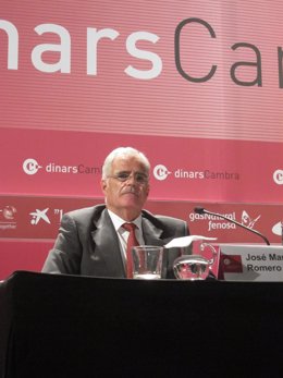 El fiscal superior de Catalunya, Jose María Romero de Tejada, en una conferencia
