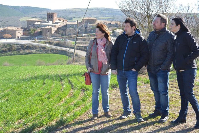 Soro en su visita este martes a Undués de Lerda