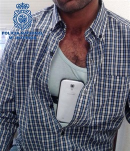 Imagen del método empleado por los detenidos 