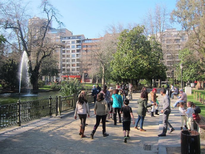 Buen tiempo en Oviedo. 