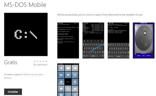 Microsoft lanza MS-DOS para móviles con motivo del April Fools' Day