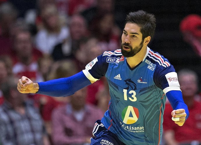 Nikola Karabatic con la selección francesa de balonmano