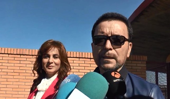 Ortega Cano este jueves a su salida de la cárcel de Zuera.