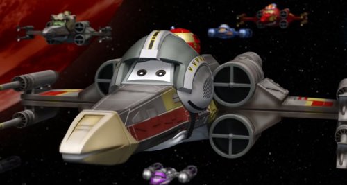 Así serían las X Wings de Star Wars si las hubiera hecho Pixar