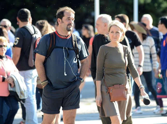 Miguel Temprano e Inmaculada Galván en procesión