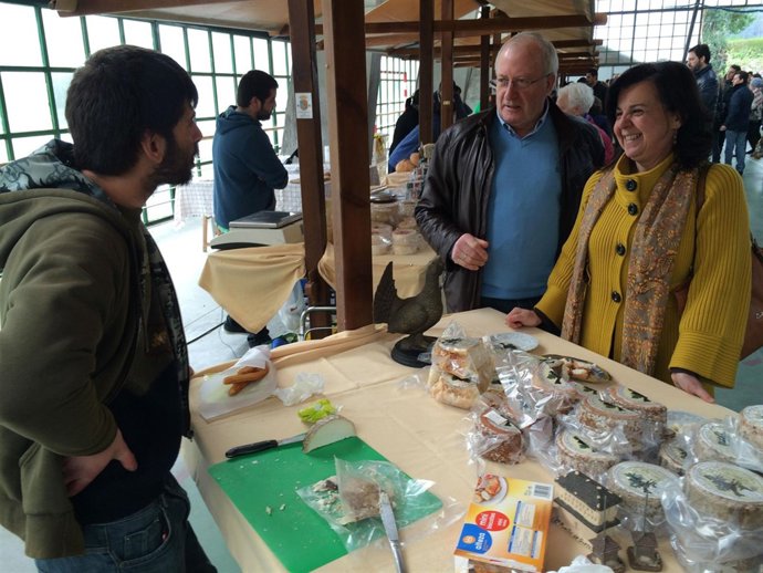 María Jesús Álvarez en la XX Feria de Quesos Artesanos.