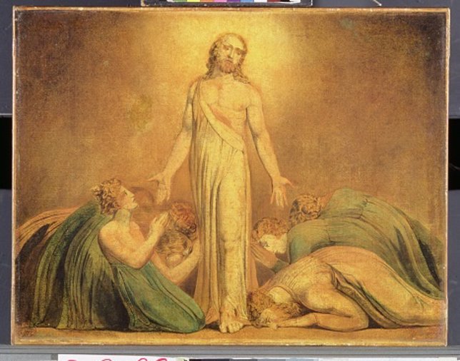 Cuadro de William Blake 'Cristo resucitado apareciéndose a los apóstoles'