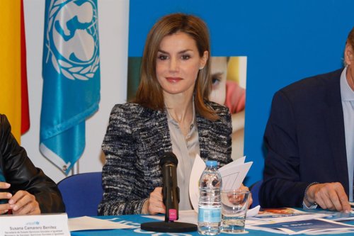 La Reina Letizia, una ejecutiva de reunión para Unicef