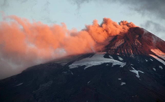 Volcán Villarrica, en la Araucanía de Chile