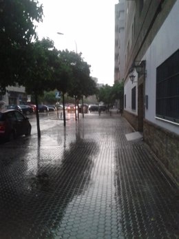 Lunes de lluvia en Sevilla.
