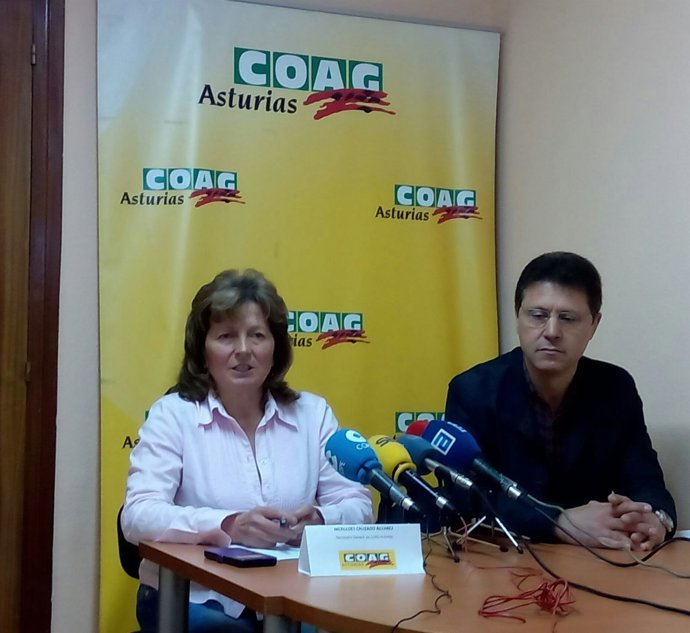 Mercedes Cruzado y Miguel Blanco en rueda de prensa. 
