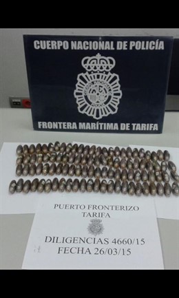 Detenido con 97 bellotas de hachís en el interior del organismo