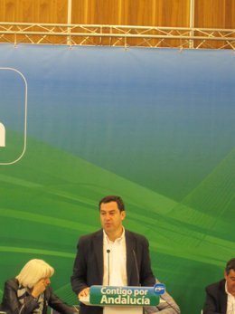 Moreno en su intervención pública en Cádiz