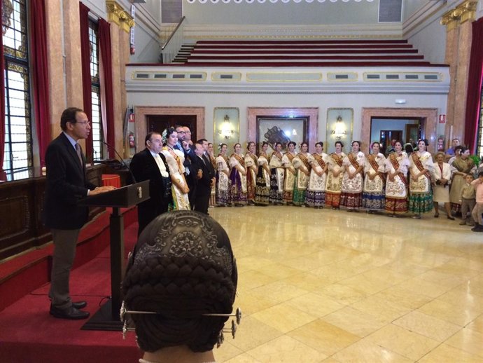 Acto de lectura del Bando anunciador del Bando de la Huerta