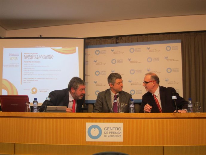 Sixto Cadenas, Ferran Brunet y Joaquim Coll.