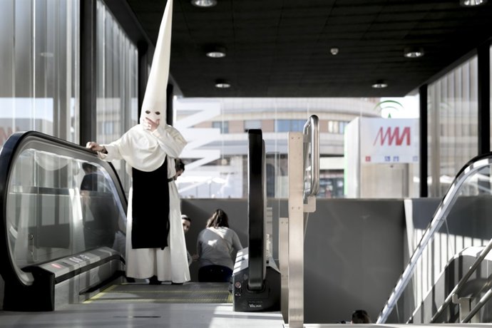El metro de Málaga durante la Semana Santa de 2015