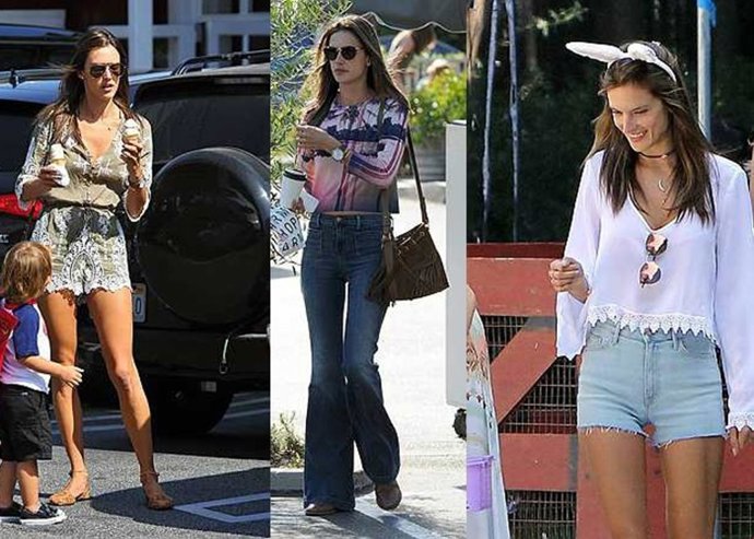 Alessandra Ambrosio por las calles de Los Ángeles 