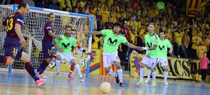 Partido entre el FC Barcelona y el Inter Movistar